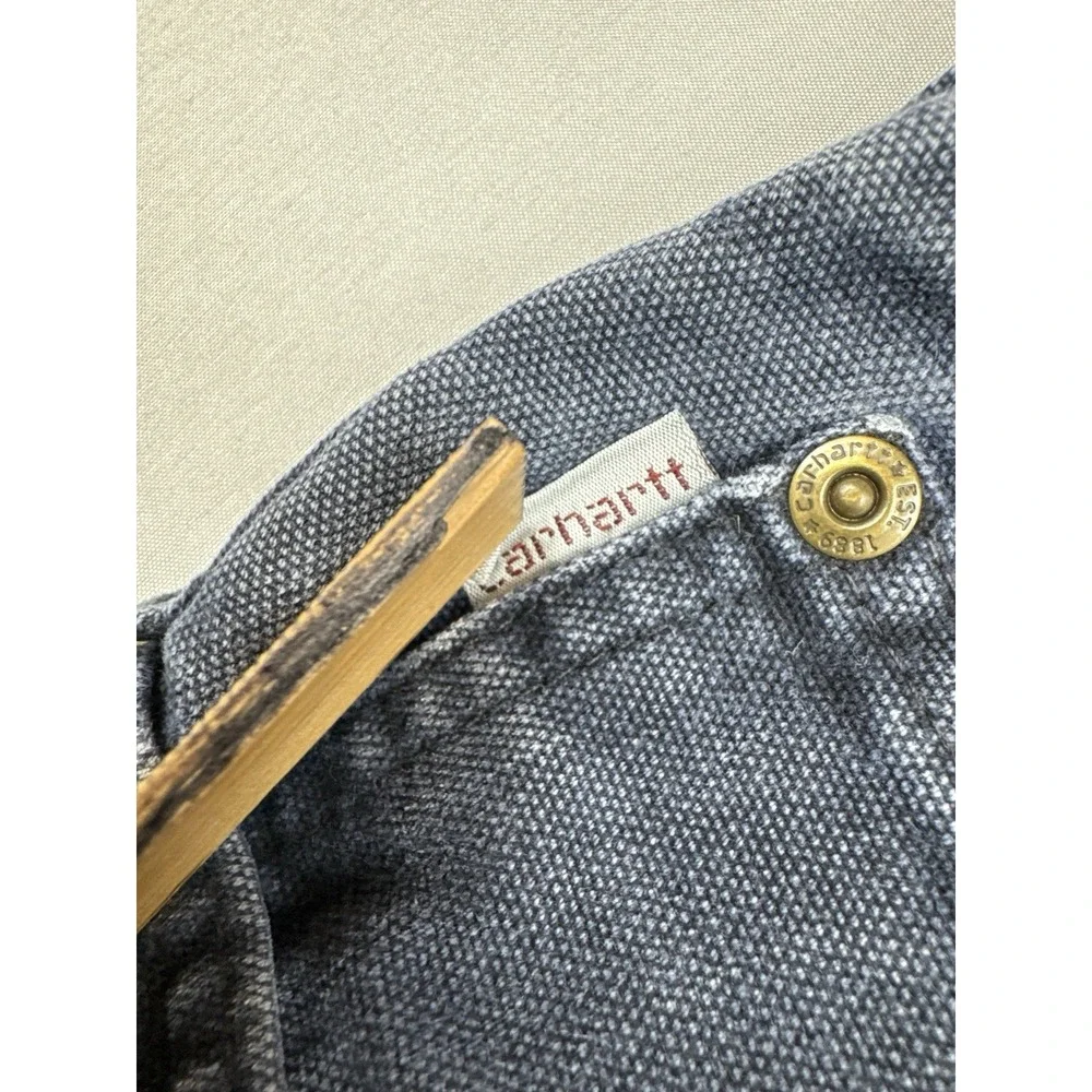 Vintage Carhartt WU183 Union Made Indigo Blue Work Pants 32x30 USA